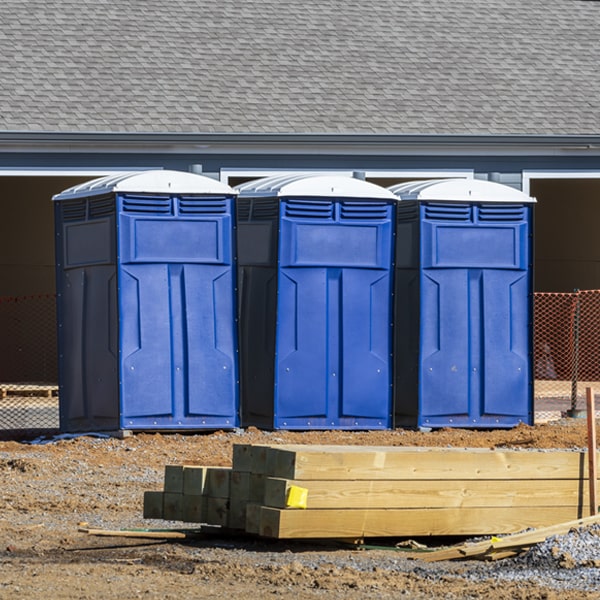 what is the expected delivery and pickup timeframe for the porta potties in Calumet